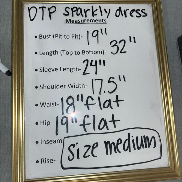 Dress the Population Casandra Sequin Shift Dress | Cream & Pink Sequin | Size M - Picture 15 of 15